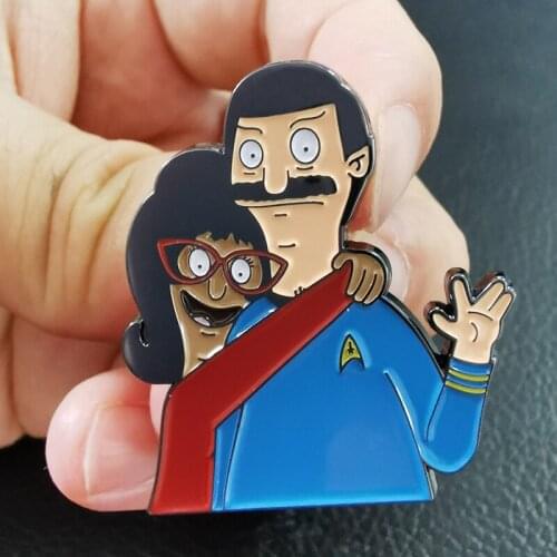 Try to copy the hug of Linda to Bob This enamel pin will direct you how do that. Don't hesitate to show your love