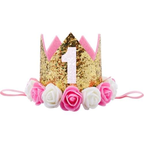 Girls Headband Baby Flowers Hairband Kids Hair Accessories Birthday Party Hairband Girls Elastic Hair Bands Children Headbands