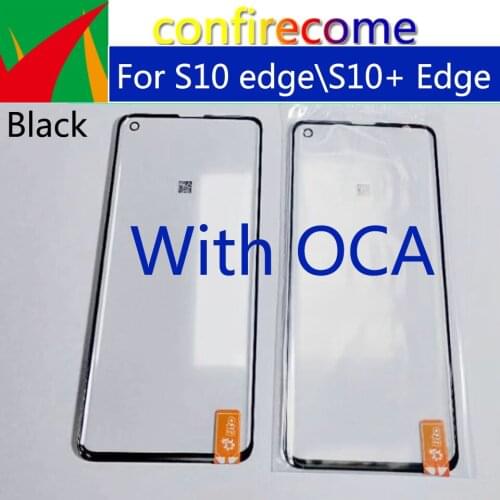 10Pcs\lot For Samsung Galaxy S10 edge\ S10+ edge\S10 plus edge Touch Screen Front Glass Panel LCD Outer Display Lens Replacement