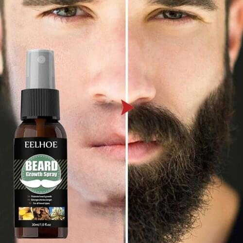 Growth Beard Spray Grow Beard Thicker & More Full Thicken Hair For Men Beard Grooming Treatment Lasting Moisturizing Beard Care