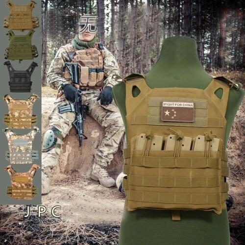 Outdoor Hunting JPC Vest Amphibious Multi Pockets Military Plate Carrier Vest Airsoft Paintball Combat Molle Tactical Vest