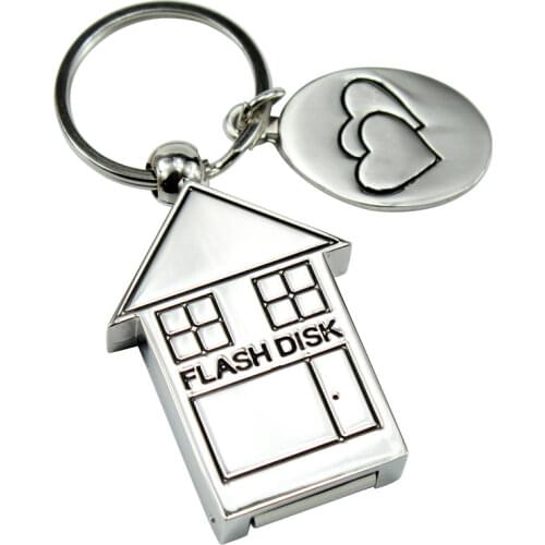 TEXT ME Silver Metal Villa pendrive 4GB 8GB 16GB 32GB Memory Stick 64GB USB 2.0 Pen Drive animal USB Flash Drive U Disk