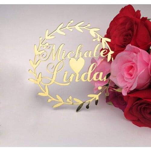Custom Name Wreath Hoop Sign Wedding Birthday Decoration Props Party Welcome Sign Personalized Monogram