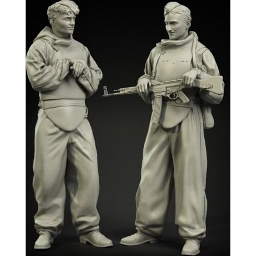 1/35 WWII Soviet Assault Engineer Corps Set, Resin Model Soldier GK, Military theme, Unassembled and unpainted kit