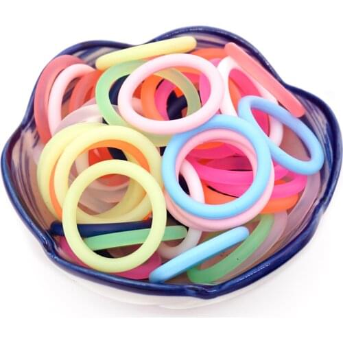 10pcs Transparent Clear Baby Silicone Pacifier Dummy Ring MAM Adapter O Ring BPA Free Food Grade for Nuk Inner Size 21.5mm