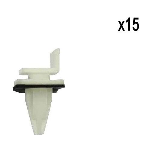 15pcs For Honda 91513-SM4-000 Acura Integra Legend MDX Nylon Rocker Panel Moulding Clip Retainer Fastener