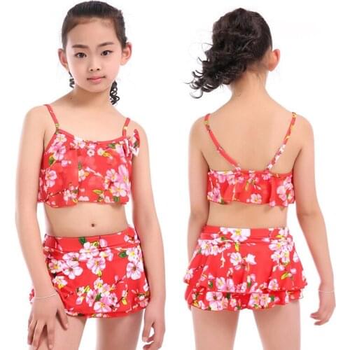 2021 New Fashion Print Girls Swimwear 1-2 Years Old Kids Beach Vacation Foreign Style Cute Swimwear Swimwear