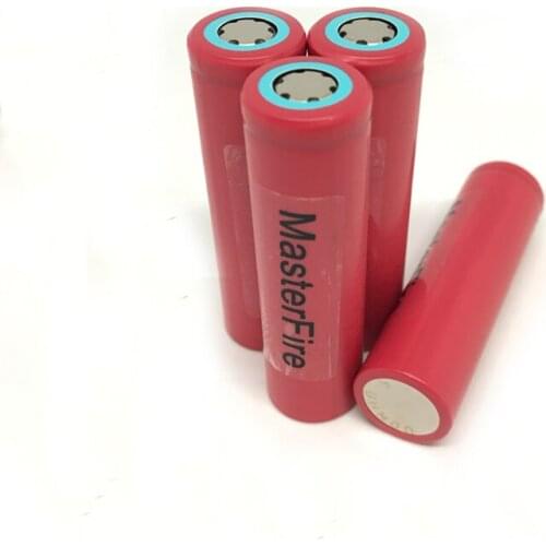 4pcs/lot MasterFire Original Sanyo 18650 2600mah UR18650FM 3.7V Rechargeable Battery Lithium Batteries For Flashlights Torch