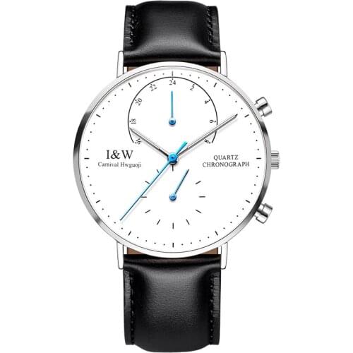 Luxury Brand Carnival Watch Men Japan Quartz Men Watches Luminous Watch Male Multiple Time Zone Military reloj hombre C8787G-4