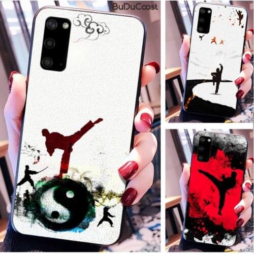Sport taekwondo Kung Fu Martial Phone Case for Samsung Galaxy S10 Plus S10E S6 S7 edge S8 S9 Plus S10lite S20 Plus S20 Ultra