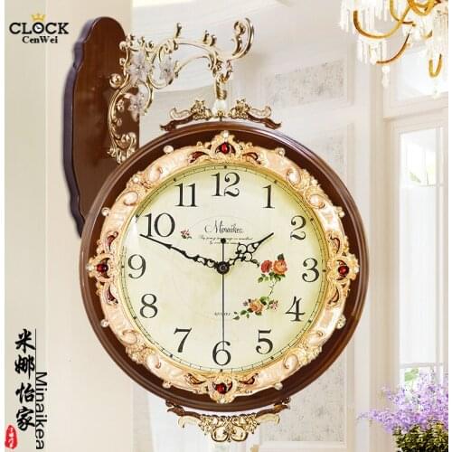 Double-sided Wall Clock Modern Design Wall Watch Mechanism Clock Mute Pow Patrol Quartz Clocks Klok Relogio Parede Decor 50ZB301