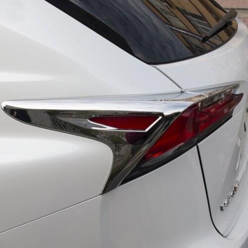Chrome Taillight Tail Light Lamp Cover Trim Fit For Lexus NX200t NX300h Exterior Accessories 2015 2016 2017 2018