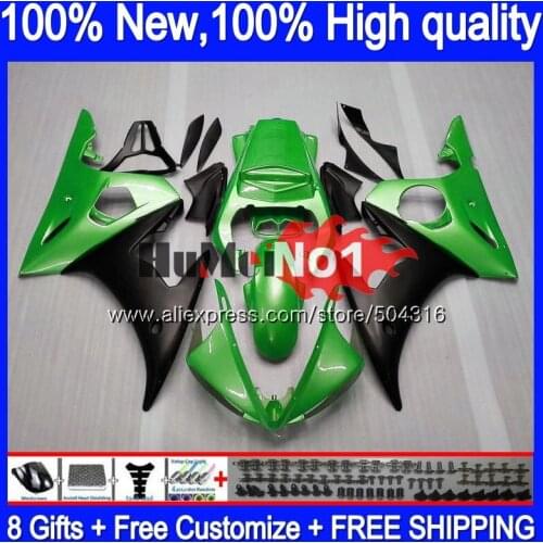 Body For YAMAHA YZF600 YZF R6 600CC YZF 600 R 6 CC 5MC.113 YZF-600 YZF-R6 2003 2004 2005 YZFR6 03 04 05 Pearl green Fairings