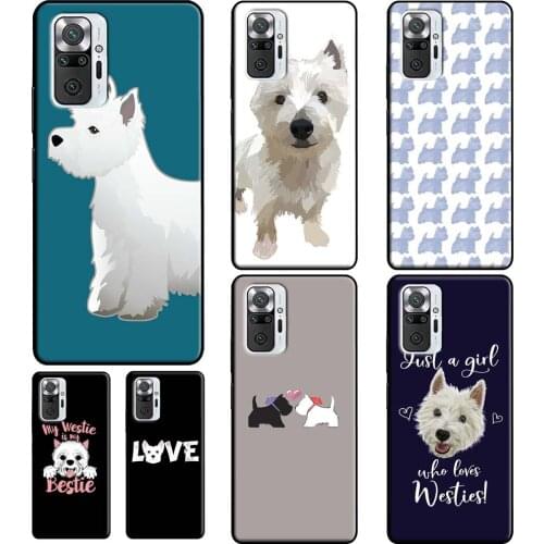 Westie Scottie Scottish Terrier For Xiaomi Redmi Note 10 Pro 8 8T 9S Note 9 Pro Soft Case For Redmi 9T 9A 9C K40 Cover