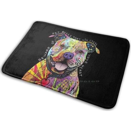 Pit Bull Dog Lovers Gift Mat Rug Carpet Anti-Slip Bedroom Entrance Door Mat Dog Pit Bull Pitbull Bully Terrier Pet Pit American