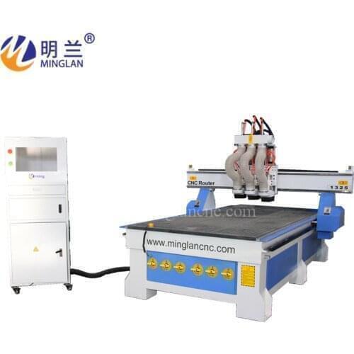 Cabinet Making Four Spindles Multi-Process 4x8 ft CNC Wood Engraving Machine