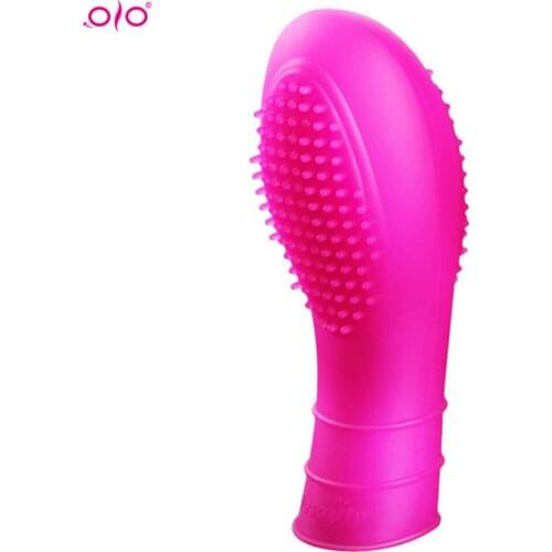 OLO Finger Sleeve Vibrator Female Masturbator Massage Clit Stimulate Erotic Sex Toys For Women Lesbian Orgasms Adult Products