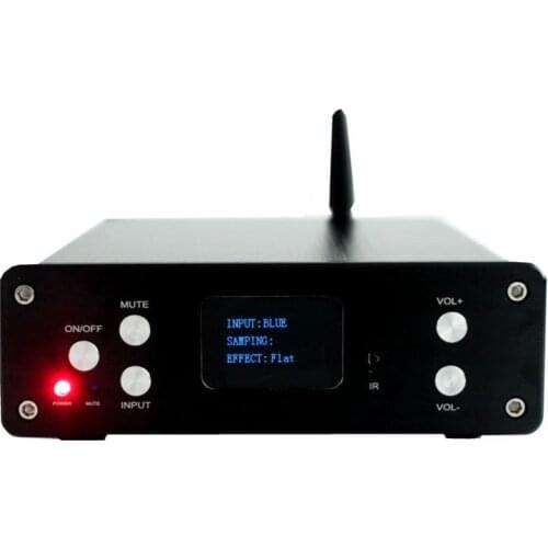 TZT Audio STA326 30W*2+60W 2.1 Stereo Amplifier CSR8675 Bluetooth 5.0 Fiber coaxial USB input Audio Amplifier with OLED screen