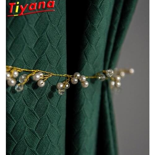 Nordic Luxury Art Texture Grey/Green/Blue Velvet Curtains For Living Room Modern Geometry Blackout Curtains for Bedroom#VT