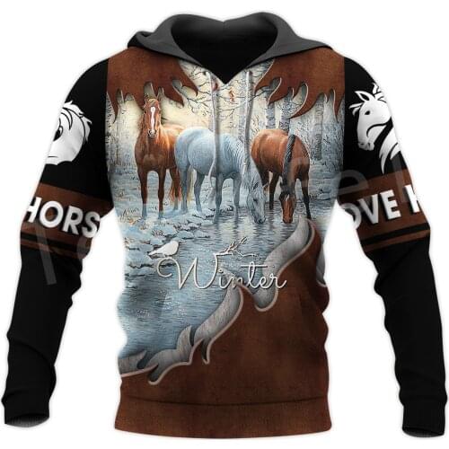 Tessffel Animal Love Horse Funny Casual Pullover NewFashion Harajuku Streetwear Unisex 3DPrint Zip/Hoodies/Sweatshirts/Jacket 11