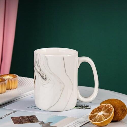 1pcs Northern Europe Contracted Style Ceramic Marbling Cup Artistic Breath Coffee Mark Cup Available Coffee Milk Tea Ceramic Mug
