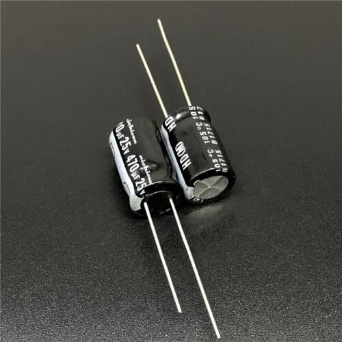 10Pcs/100Pcs 470uF 25V NICHICON HD Series 10x16mm Super Low Impedance 25V470uF Aluminum Electrolytic Capacitor