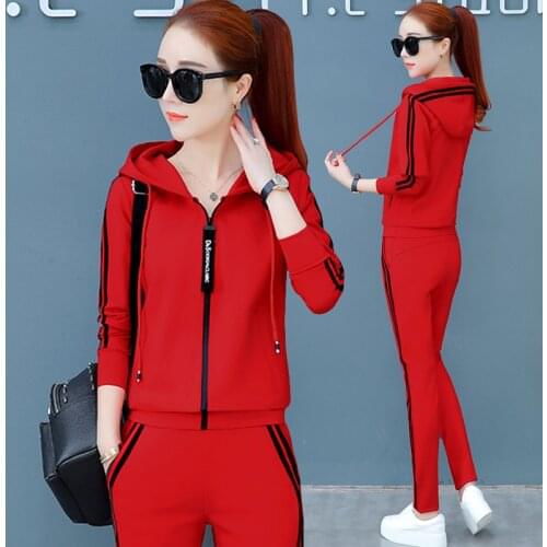 6XL Women Sportswear Tracksuit Loose Hooded Jacket female Running Jogging Outfits Casual Workout Set Sport Suit Sweatshirt+pant
