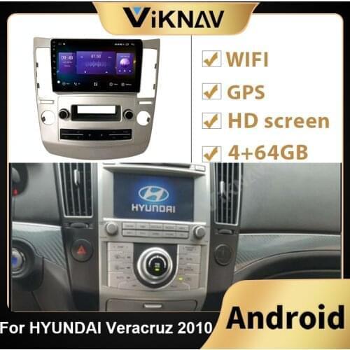 2din Android Tesla style auto radio stereo GPS navigation Head Unit For HYUNDAI Veracruz IX55 2010 car DVD multimedia player