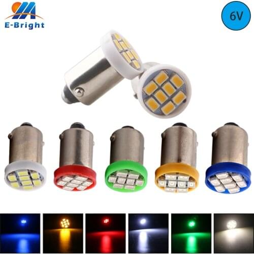 6V 6.3V AC DC 100PCS BA9S T4W T11 BA9 53 57 1895 64111 Light Bulbs for Parking Side Door Map Courtesy Trunk Lights Nonpolarity