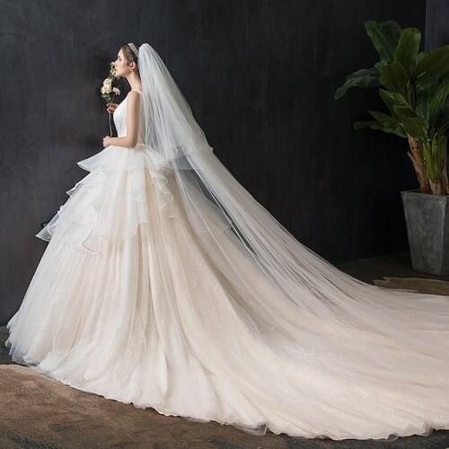 Custom Made Shiny Ball Gown Wedding Dress Aliexpress Login Vestido Blanco V-neck Lace Up Princess Bridal Dresses Hochzeitskleid