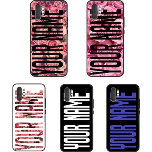 CUSTOM YOUR NAME GOLD SILVER INITIALS Case For Samsung Galaxy S21 Ultra S20 FE S8 S9 S10 Plus Note 20 Ultra Note 10 Plus Cover