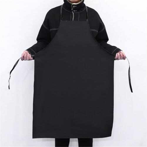 Black Color Waterproof Leather Car Wash Apron 1Mx60cm Polyester Classic Design Work Apron Kitchen Apron Couples Apron