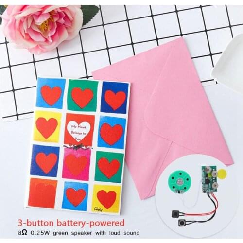 DIY Greeting Card Chip 4 minutes Recordable Voice Sound Chip Voice Greeting Card for Holiday luggage replacement parts