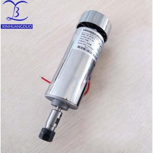 DC spindle motor 500W ER11 collet 52mm diameter DC 48V CNC Carving Milling Air cold Spindle Motor For Engraving