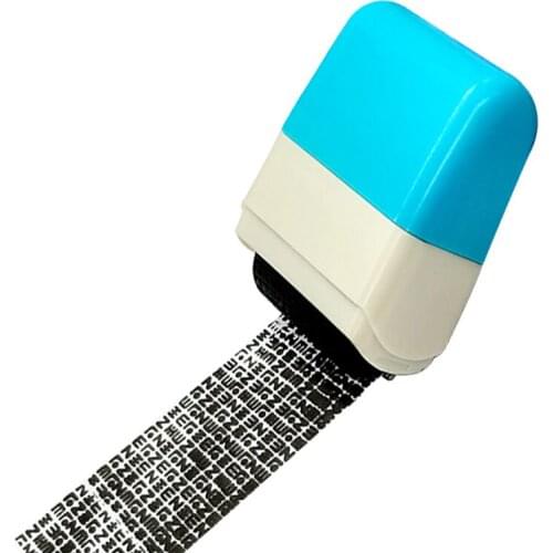 Security Stamp Roller Privacy Seal Roller Type Cover Eliminator Seal Portable Self-Inking Identity Theft Protection Roller Stamp