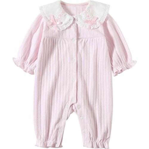 Newborn Baby Girls Princess Cotton Romper