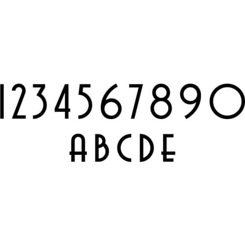 Customized HOUSE NUMBER Acrylic Large Cool Stylish Modern Gloss Black 0-9 A B C D- X Y Z x 1PCS