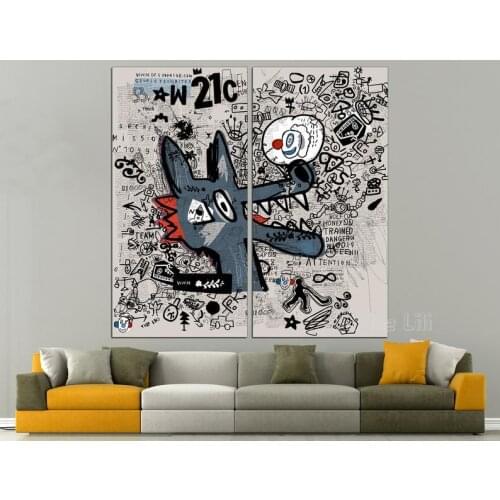 Doodle Art Print Modern Street Canvas Home Wall Decor