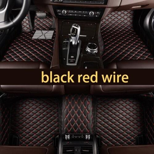 Leather car floor mat for bmw 1 series f52 f40 2019 2020 accessories styling 120i 118i 116d 120d