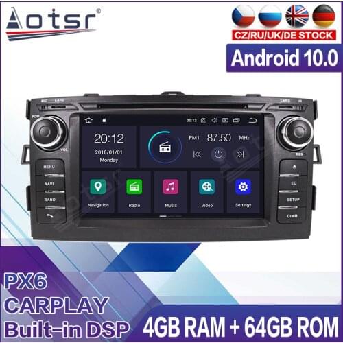 Android Radio Tape Recorder Car Multimedia Player Stereo For Toyota Auris 2006 2007 2008 2009 2010-2012 Head Unit GPS Navigation