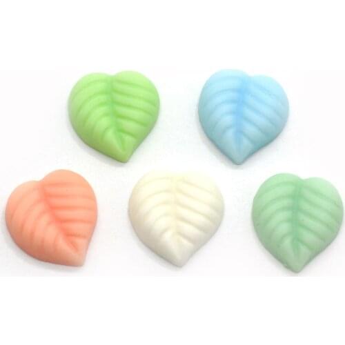 Miniature Loose Resin Colorful Tree Leaf Style Kawaii Design Making Supplies Cheap Resin Crafts
