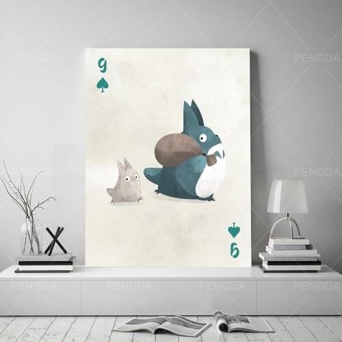Modular Canvas Spirited Away Home Decor Prints My Neighbor Totoro Painting Cartoon Movie Poster Modern Wall Art Pictures Bedroom