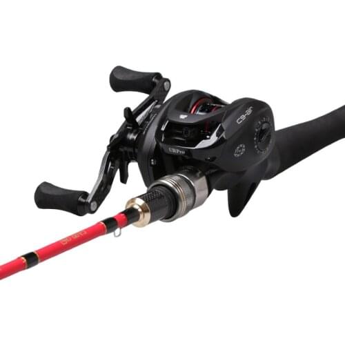 High Carbon Sea Pole Lure Rod Set Super Light Baitcast Reel 1.8m UL L Power Black Red Casting Rod Baitcasting Fishing Sets