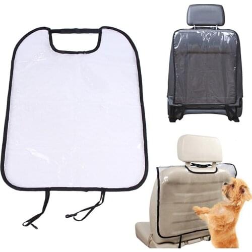 Pet Carrier Car Seat Back Protector Cover Children Anti Kicking Pad Transparent Auto Seat Protect Mat for Baby Dog from Mud Dirt