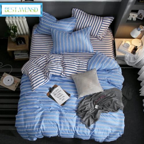 Bedclothes Stripe Bedding Set 1Pcs Duvet Cover/quilt Cover/comforter Cover Size 150*200/180*200/200*230/220*240 Dekbed Overtrek