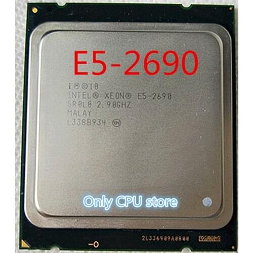 Intel Xeon Processor E5-2690 E5 2690 Eight Core 2.9G SROL0 C2 LGA2011 CPU 100% working properly Desktop Processor