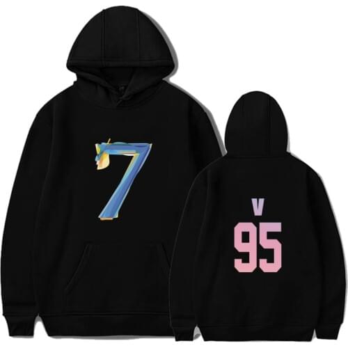 Bulletproof Boys Bangtan Boys MAP OF THE SOUL 7 Concert Print Long Sleeve Hooded Sweatshirt Kpop Hoody Pullovers Hoodies