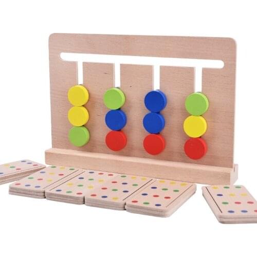 Baby Develop Intelligence Four Colors Game Toy Color Matching For Early Children Education Math Puzzle Training Learning Toys