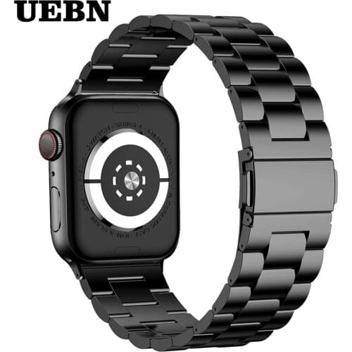 UEBN Stainless Steel Classic Metal Band for Apple watch Series 5 4 3 Strap for iWatch 40mm 44mm 42mm 38mm Bracelet Watchbands