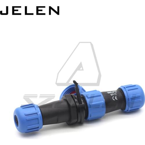 SP11series IP68 2pin Waterproof Connector female plug Male Docking wire cable connector aviation plug
